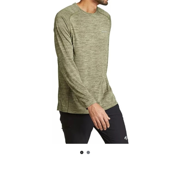 Eddie Bauer Resolution Long Sleeve T-shirt Mens Size 3XL Green Gray Shirt - Picture 5 of 12